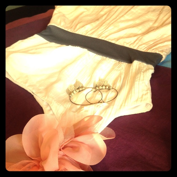 Pink and coral party dress