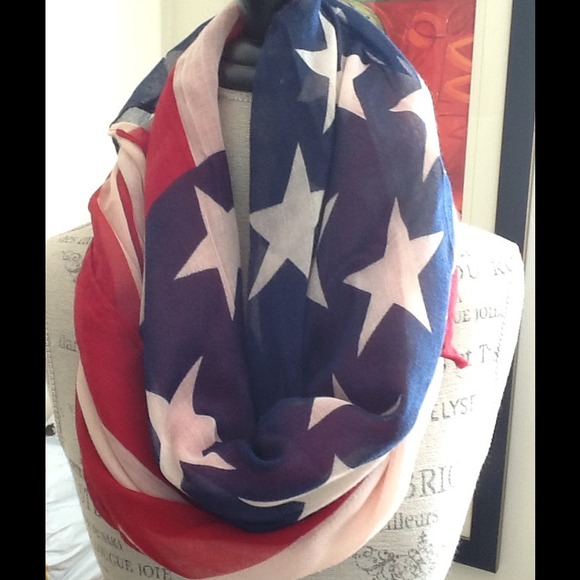 American Flag large scarf beach coverup many uses