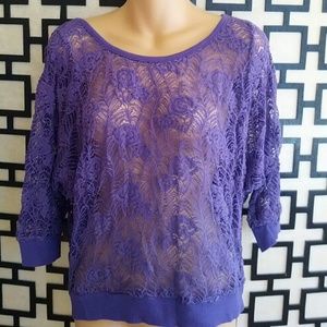 Lacy purple Wet Seal shirt