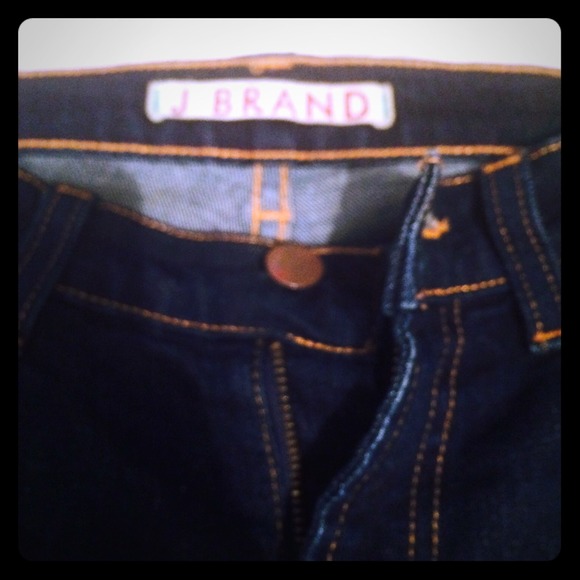 J brand dark washed jeans. Bootleg