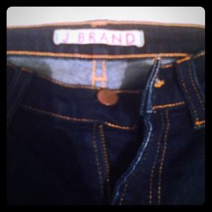 J brand dark washed jeans. Bootleg