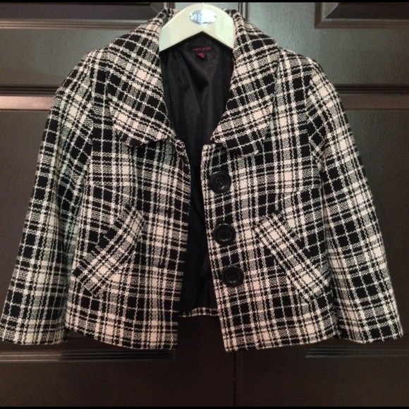 Swing coat crop jacket