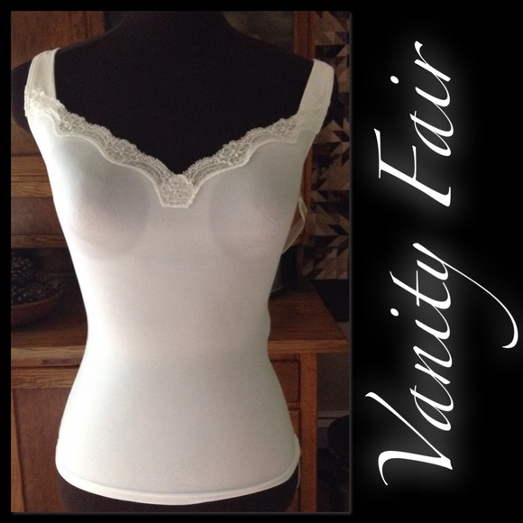 Vanity Fair Tops - NWT 4 Vanity Fair shape wear cami white & black M