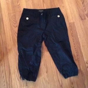 Black crop pants from White House black market