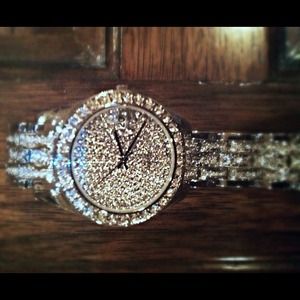 Swarovski Crystal CZ Encrusted Watch