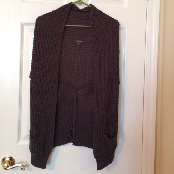 Knit cardigan sweater