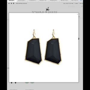 Flash Sale - Black Earrings - Towne & Reese