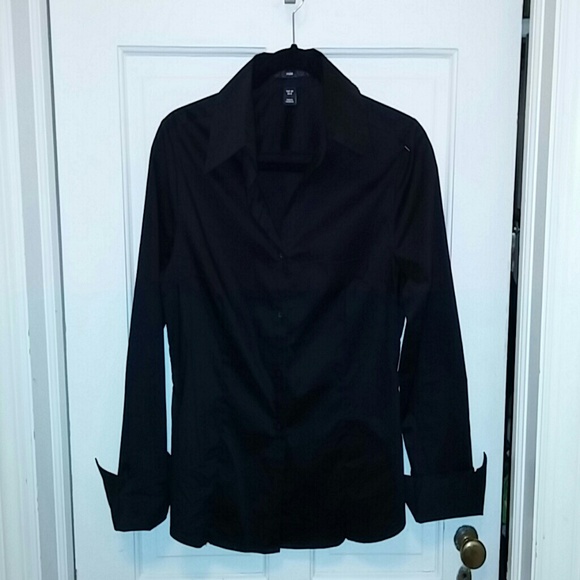 Black button down shirt