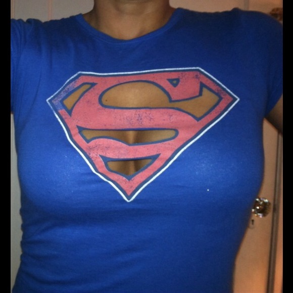 Sexy Superman Cutout T-Shirt