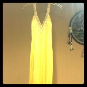 Beautiful Cardinal Yellow Floor Length Dress