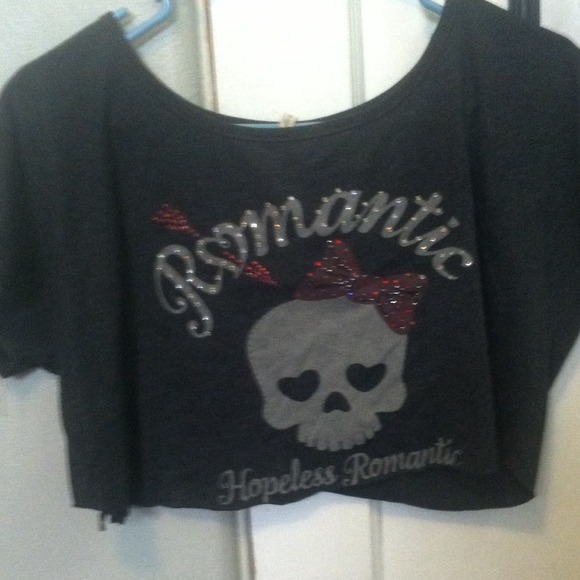 Grey loose crop top - Picture 1 of 1