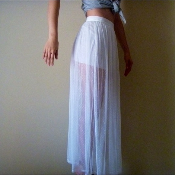 Mesh maxi skirt, NWOT - Picture 3 of 4