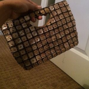 Aldo glass tile clutch