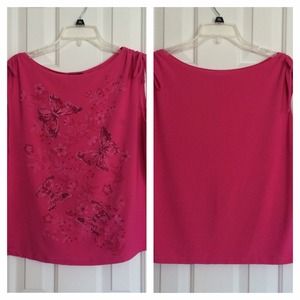 💰Pink "Perseption" Sleeveless Top/Blouse