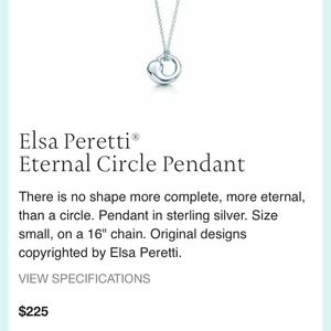 ✨SOLD✨ Tiffany & Co. Silver Eternal Pendant