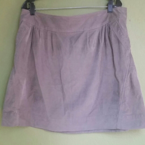 💋SOLD💋 Grey Corduroy Skirt with Pockets