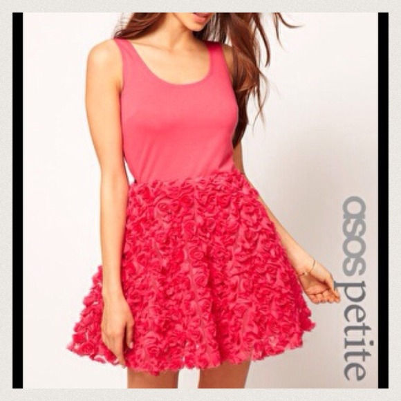 ASOS Dresses & Skirts - 🆕 Asos Petite Party Dress w. Rose Skater Skirt