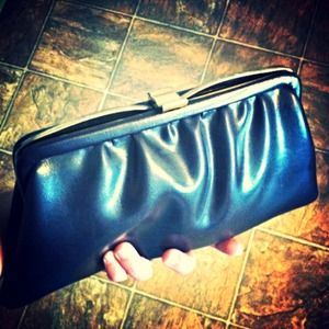 Vintage 60's clutch brown leather