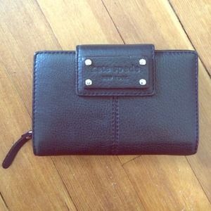 Black Leather Kate Spade Wallet