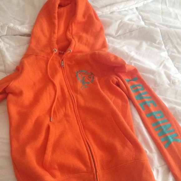 Victoria's Secret pink BLING Miami dolphin jacket