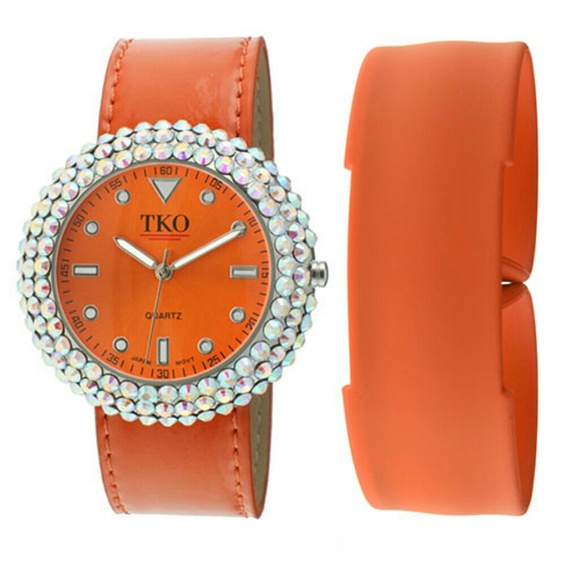 ☆HP☆ EZWrap Interchangeable Watch Set Orange - Picture 1 of 4