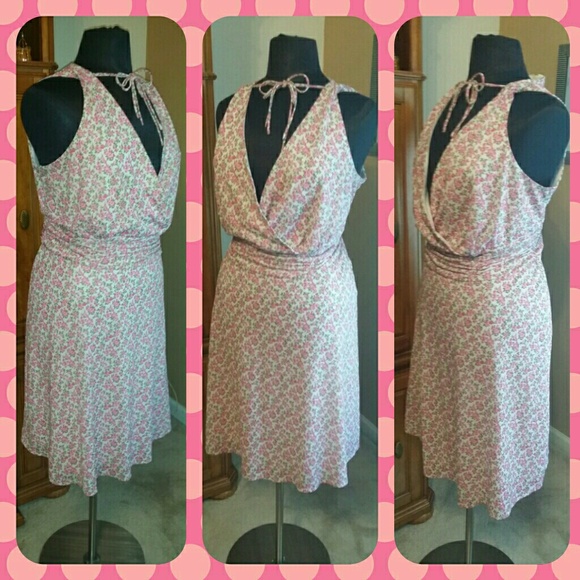 KSL Dresses & Skirts - SOLD.Final price. Plus Soft Pink Floral Dress