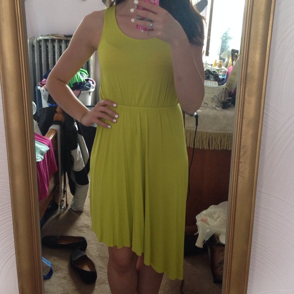 Forever 21 bright yellow/ green dress
