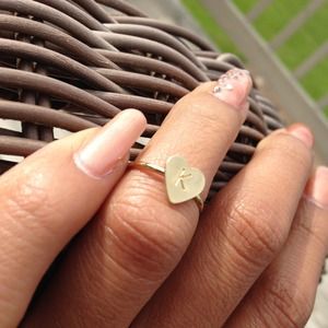 Gold midi ring