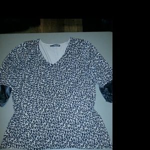 Womens plus size 2x stretchy cheetah top