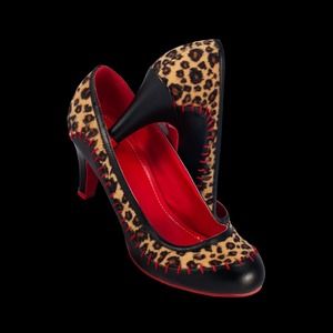 Leopard T.U.K Heels new with box