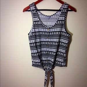 Aztec Tie Front Tank