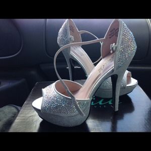 Silver shoes
