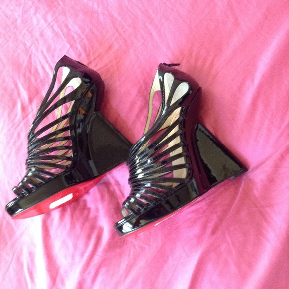 Sold Christian Louboutin Disqueen Black patent