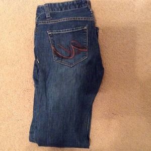 Express "Mia boot leg" jeans, size 8