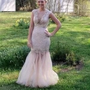 Exclusive Blush Prom Dress.