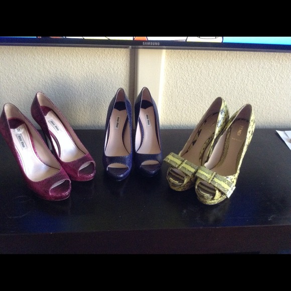 MiuMiu snake print peep toe platform pumps sz39