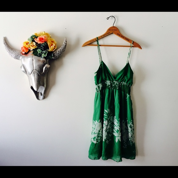 Green Floral Dress