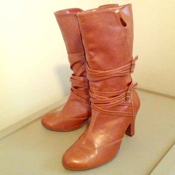 Maurice's Cognac Boots Midcalf boots!
