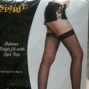 Thigh high fishnets