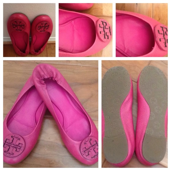 SOLD on Tradesy! Tory Burch Reva Flats HTF PINK - Picture 4 of 4
