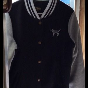 PINK varsity jacket