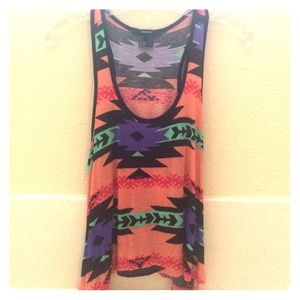 geo print hi-low tank