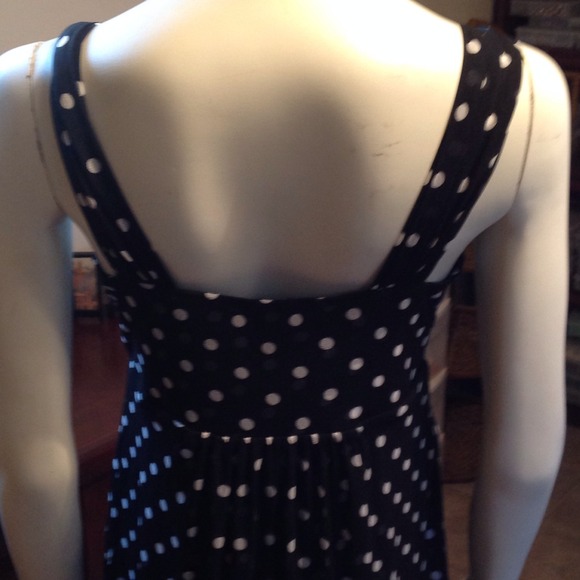 ISOLD SOLD!IINC Black dress w/White poka-dots NWOT - Picture 4 of 4