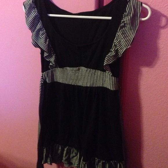 Black and striped dress