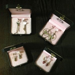 FINAL PRICE! Juicy Couture Earrings Set of 4