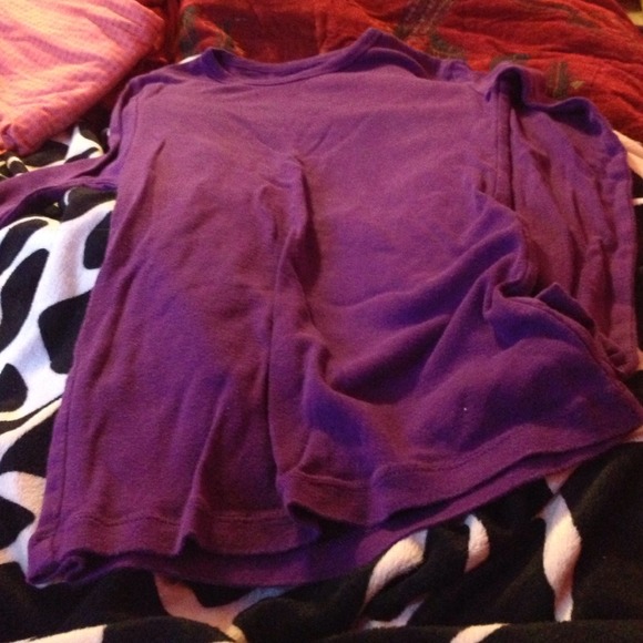 Purple long sleeve shirt