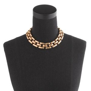 J. Crew Golden Gears necklace