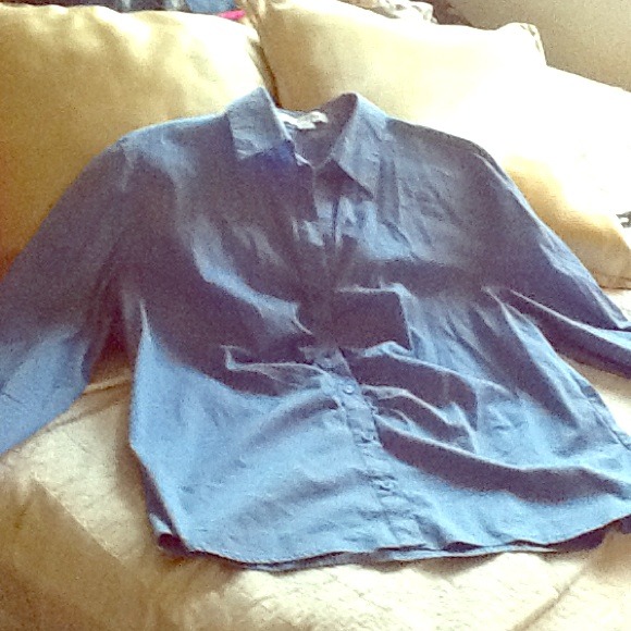 Blue button up shirt