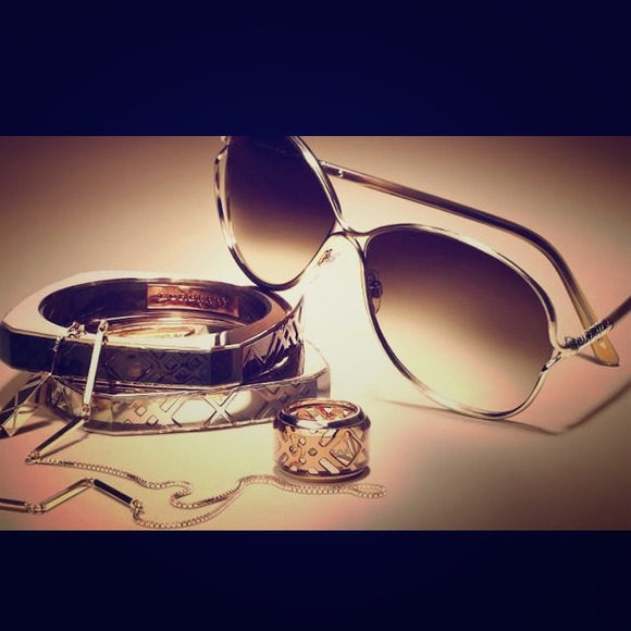 Authentic Burberry Rose Gold Sunglasses