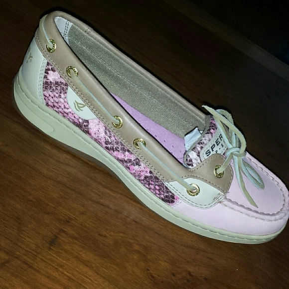 Angelfish Pink/Python Sperry Top-siders